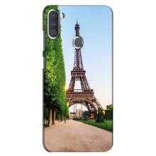 Чехол Эйфелева Башня для Samsung Galaxy A11 (A115) - (AlphaPrint) (Дорога в Париж)