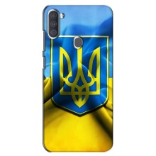 Чохол з картинкою (Патріотичний ГЕРБ) на Samsung Galaxy A11 (A115) (Герб і Прапор України)