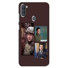 Чехол для Samsung Galaxy A11 (A115) (AlphaPrint - с принтом Зеленского) – Президент