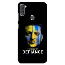 Чехол для Samsung Galaxy A11 (A115) (AlphaPrint - с принтом Зеленского) – В. Зеленский