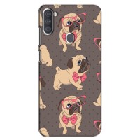 Чехол (ТПУ) Милые собачки для Samsung Galaxy A11 (A115) – Собачки Мопсики