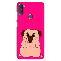 Чехол (ТПУ) Милые собачки для Samsung Galaxy A11 (A115) – Веселый Мопсик