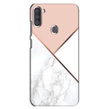 Мраморный чехол на Samsung Galaxy A11 (A115) (VPrint) (Тройной мрамор)