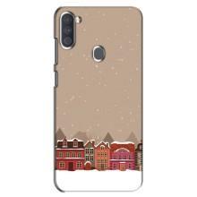 Новогодние, Праздничные Чехлы для Samsung Galaxy A11 (A115) - 2024 год (Зимний город)