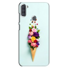 Чохли з тематикою "КВІТИ" на Samsung Galaxy A11 (A115) (Квітка-морозиво)
