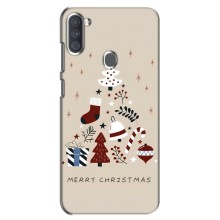 Рождественские Чехлы для Samsung Galaxy A11 (A115) (VPrint) (Merry Christmas)