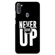 Силиконовый Чехол на Samsung Galaxy A11 (A115) с картинкой Nike – Never Give UP