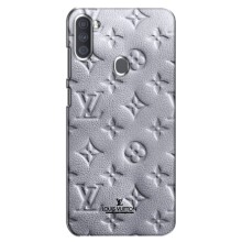 Текстурный Чехол Louis Vuitton для Самсунг Галакси А11 – Белый ЛВ