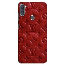 Текстурный Чехол Louis Vuitton для Самсунг Галакси А11 – Красный ЛВ