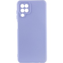 Чохол Silicone Cover Lakshmi Full Camera (A) для Samsung Galaxy A12 / M12 – Бузковий