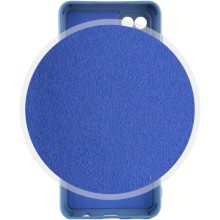 Чохол Silicone Cover Lakshmi Full Camera (A) для Samsung Galaxy A12 / M12 – Синій