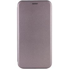 Кожаный чехол (книжка) Classy для Samsung Galaxy A12 – Серый