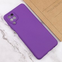 Чехол Silicone Cover Lakshmi Full Camera (AA) для Samsung Galaxy A12 – Фиолетовый