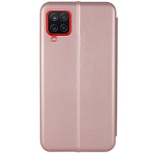 Кожаный чехол-книжка Classy для Samsung Galaxy A12 – Rose Gold
