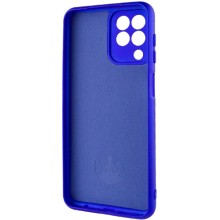 Чохол Silicone Cover Lakshmi Full Camera (AA) для Samsung Galaxy A12 – Синій