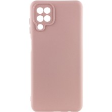 Чохол Silicone Cover Lakshmi Full Camera (AA) для Samsung Galaxy A12 – Рожевий