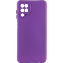 Чохол Silicone Cover Lakshmi Full Camera (AA) для Samsung Galaxy A12 – Фіолетовий