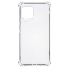 TPU чехол GETMAN Ease logo усиленные углы для Samsung Galaxy A12 / M12 – Прозрачный