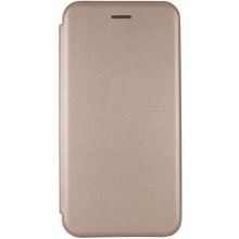 Кожаный чехол-книжка Classy для Samsung Galaxy A12 – Золотой
