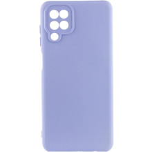 Чохол Silicone Cover Ummi Lakshmi Full Camera (AA) для Samsung Galaxy A12 – Бузковий