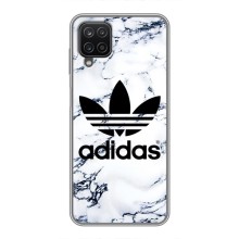 Чохли Адидас для Samsung Galaxy A12 (AlphaPrint) (Адідас на мраморі)