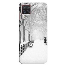 Чехлы на Новый Год Samsung Galaxy A12 (Снегом замело)