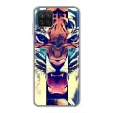 Чехлы с изображением разных животных для Samsung Galaxy A12 (Яркий Тигр)