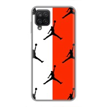 Чохли для Samsung Galaxy A12 - з картинкою JORDAN (AlphaPrint) (Лого Джордан)