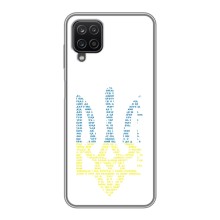 Чехлы для Samsung Galaxy A12  Укр. Символика (AlphaPrint) (Герб из букв)