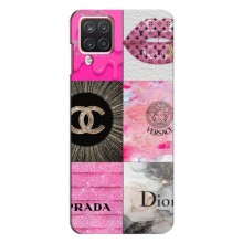 Чехол (Dior, Prada, YSL, Chanel) для Samsung Galaxy A12 (Модница)