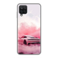 Чохол з авто Порше для Samsung Galaxy A12 – Рожевий Порше