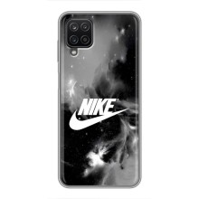 Чехол с логотипом Найк на Samsung Galaxy A12 – Найк дымчатый