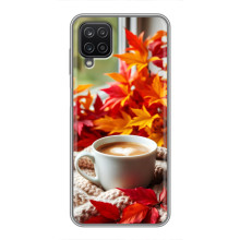 Чехол с уникальным дизайном «Осень с кофе» для Samsung Galaxy A12