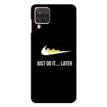 Силиконовый Чехол на Samsung Galaxy A12 с картинкой Nike (Later)