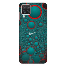 Силиконовый Чехол на Samsung Galaxy A12 с картинкой Nike (Найк зеленый)