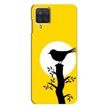 Силіконовий бампер з птичкою на Samsung Galaxy A12 – Пташка
