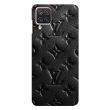 Текстурный Чехол Louis Vuitton для Самсунг Галакси А12 (Черный ЛВ)