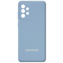 Чехол Silicone Cover Full Camera (AA) для Samsung Galaxy A13 4G – Голубой