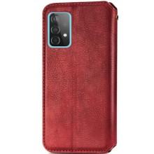 Кожаный чехол-книжка GETMAN Cubic (PU) для Samsung Galaxy A13 4G – Красный