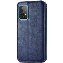 Кожаный чехол-книжка GETMAN Cubic (PU) для Samsung Galaxy A13 4G – Синий