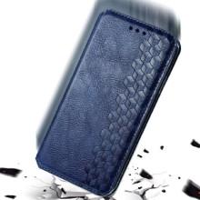 Кожаный чехол-книжка GETMAN Cubic (PU) для Samsung Galaxy A13 4G – Синий