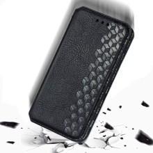 Кожаный чехол-книжка GETMAN Cubic (PU) для Samsung Galaxy A13 4G – Черный