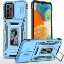 Ударопрочный чехол Camshield Army Ring для Samsung Galaxy A13 4G / A04s – Голубой