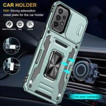 Ударопрочный чехол Camshield Army Ring для Samsung Galaxy A13 4G / A04s – Зеленый