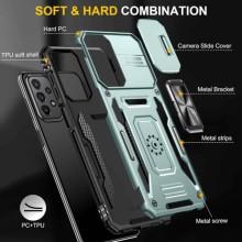 Ударопрочный чехол Camshield Army Ring для Samsung Galaxy A13 4G / A04s – Зеленый