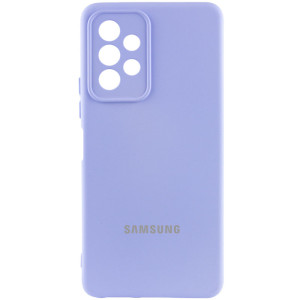 Чехол Silicone Cover Lakshmi Full Camera (AAA) with Logo для Samsung Galaxy A13 4G – Сиреневый