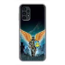 Чехлы с картинкой ЗСУ для Samsung Galaxy A13 (4G) (AlphaPrint) (Солдат ЗСУ)