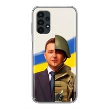 Чехол для Samsung Galaxy A13 (4G) (AlphaPrint - с принтом Зеленского) – Зеленский солдат
