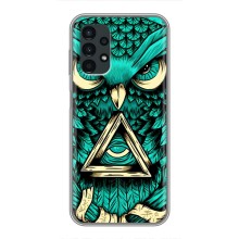 Чехол с птицами на Samsung Galaxy A13 (4G) (VPrint) (Сова с глазом)