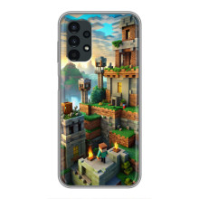 Чохол з картинками Майнкрафт для Samsung Galaxy A13 (4G) (Місто Майнкрафт)